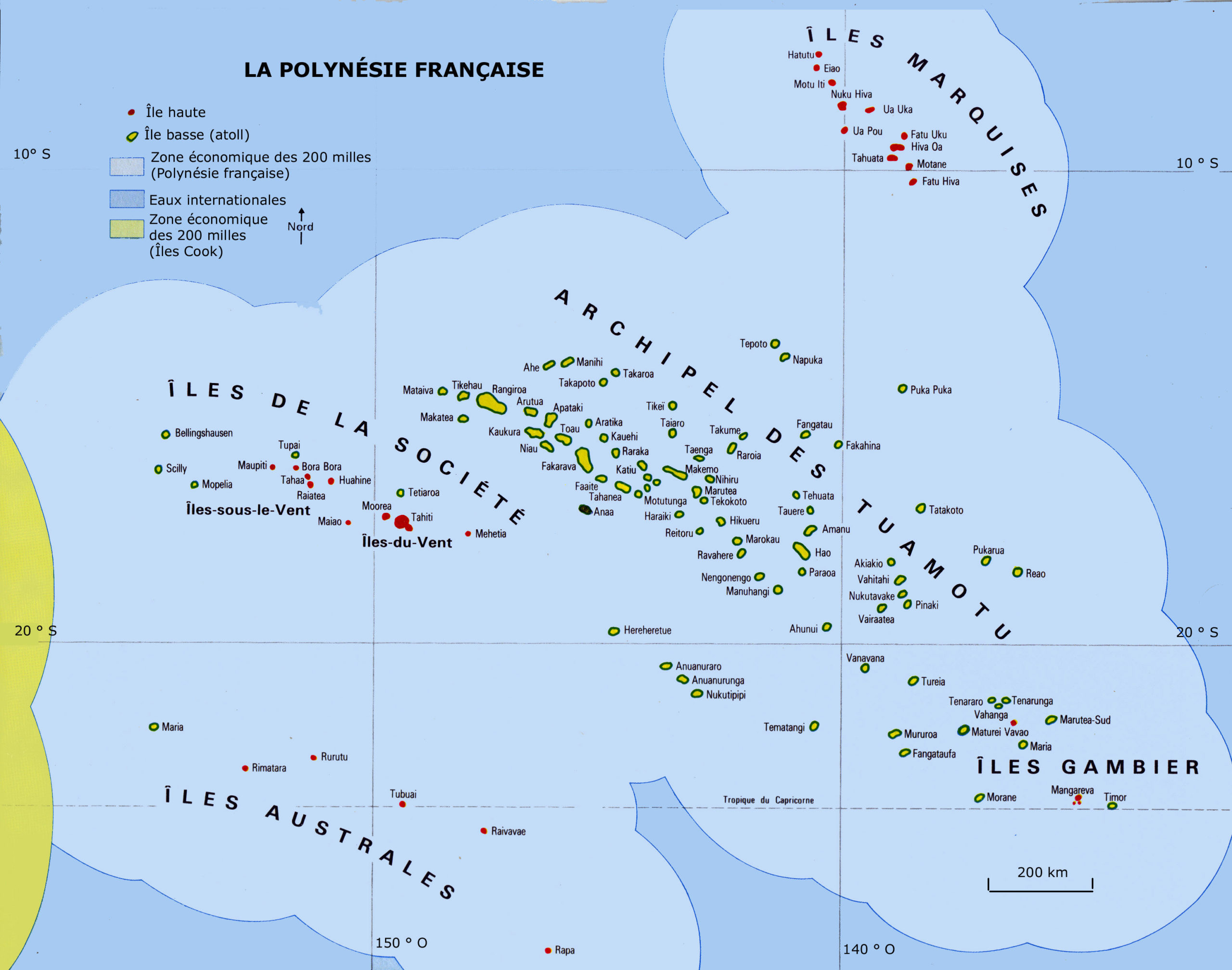 îles marquises carte géographique